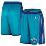 Charlotte Hornets NBA Shorts Jordan 2023-24 Classic Edition Teal Swingman - Herren